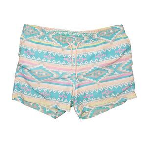 Chubbies En‎ Fuego Lined Swim Shorts Mens Small Aztec Geometric Neon Trunks